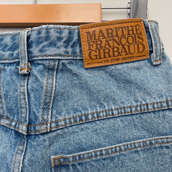 SOLD Vintage 80s Denim MARITHE FRANCOIS GIRBAUD Mom Jeans High Straight Size 26 - Picture 9 of 12